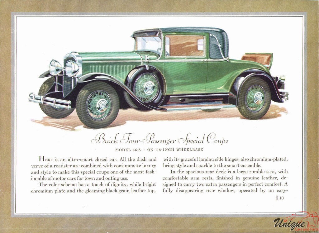 1930 Buick Prestige Brochure Page 17